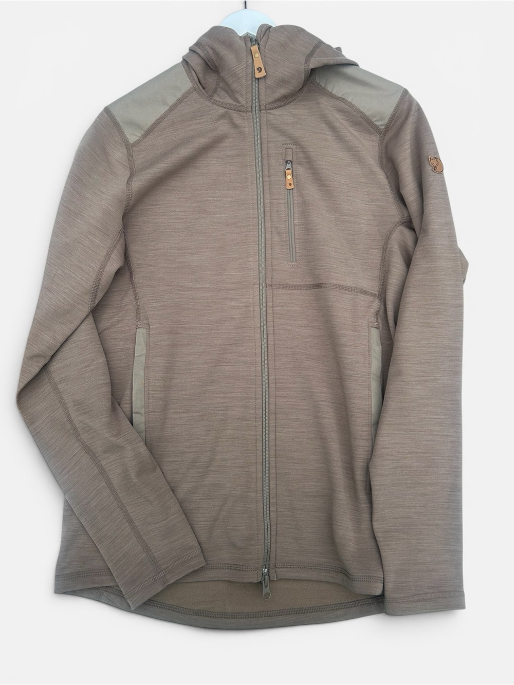 Fjallraven Keb Fleece Hoodie M Suede Brown Mens Small G-1000 New With Tags
